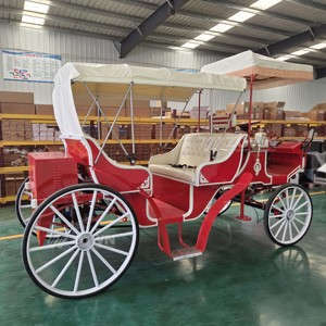 Chariot de balade électrique ZOWN de haute qualité, type calèche royale, à batterie, 4 roues, garantie 2 ans, pour mariages en extérieur - Product Image 3
