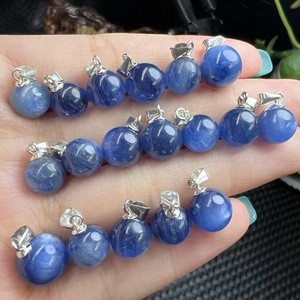 Venta al por mayor Lan <span class=keywords><strong>Jing</strong></span> S925 Conjunto de plata con colgantes de cuentas redondas de cristal Pequeña piedra redonda Cuenta Suncatcher - Product Image 2