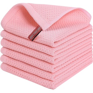 Torchons de Cuisine en Coton Gaufre Ultra Doux Séchage Rapide pour Nettoyage <span class=keywords><strong>des</strong></span> Mains Technique de Tissage en Gros - Product Image 6