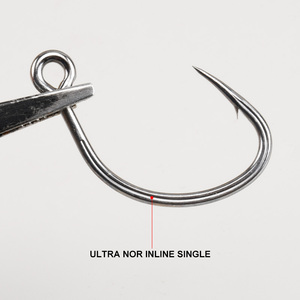 Hameçons de pêche <span class=keywords><strong>Mustad</strong></span> 10850 1/0 2/0 3/0 en acier à haute teneur en carbone pour la pêche au bar et à la <span class=keywords><strong>truite</strong></span> en eau salée, pour jigging, vente en gros - Product Image 3