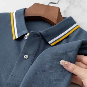Polo de Manga Larga para Hombre, Ligero, Informal, de Algodón, con Botones, para Otoño e Invierno - Product Image 5