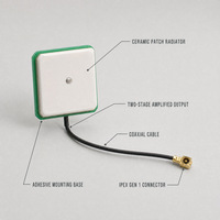 Antenne céramique active à gain élevé 28dBi, bande unique 1561-1602MHz, pour connecteur, module d'antenne externe intégré pour véhicule