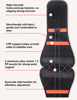 Ceinture de musculation professionnelle pour hommes à boucle à dégagement rapide, pour squat, soulevé de terre, soutien lombaire, entraînement et fitness
