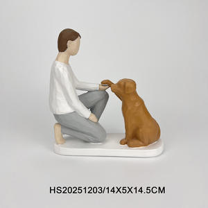 รูปปั้นแกะสลักคู่ทำจากเรซินรูปต้นวิลโลว์ใช้ตกแต่งโต๊ะอาหารของขวัญตามสั่ง - Product Image 3