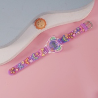 Reloj electrónico con pegatina de mariposa pequeña de dibujos animados para niños, caja de ABS, alarma Digital resistente al agua, regalo exclusivo para fiesta de cumpleaños