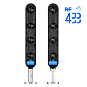 <span class=keywords><strong>Abf</strong></span> loạt 433Mhz không dây âm thanh ánh sáng báo động quang điện chùm Detector báo động xâm nhập Pin hậu thuẫn hồng ngoại ABS vật liệu - Product Image 1