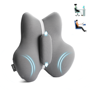 Coussins de chaise ergonomiques orthopédiques réglables en mousse à mémoire de forme avec soutien <span class=keywords><strong>lombaire</strong></span>, <span class=keywords><strong>coussin</strong></span> de correction de posture assise pour voiture et bureau - Product Image 1
