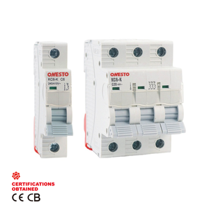 ONESTO AC Circuit Breaker 1Pole 2Poel 3Pole 4Pole Electric Breaker 240V 415V 6kA Miniature Circuit Breaker