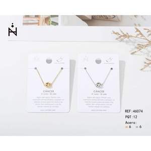 Tobillera de acero inoxidable con colgante de cáncer para mujer, joyería del zodiaco, accesorio de moda - Product Image 1