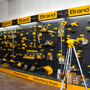 Custom Floor Standing Store <strong>Peg</strong> Board Shelf Shop Flooring Retail Display Stand Metal Pegboard Rack Tools Display Stand - Product Image 4