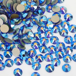 Strass en verre à dos plat 2088 en gros, pierres précieuses en vrac, strass non thermocollants, cristal Citrine AB pour nail art et artisanat - Product Image 3