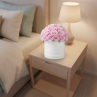 Fleurs réelles préservées pour Noël, cadeau de la Saint-Valentin, roses éternelles en boîte, roses préservées à jamais, vente en gros