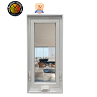 Fenêtre en aluminium résistante aux ouragans, double vitrage, pour maisons