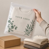 Sacs en plastique à fermeture éclair givrés avec logo personnalisé pour accessoires vestimentaires et emballage de vêtements