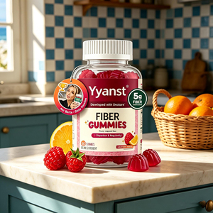 OEM/ODM Fiber <b>Gummies</b> Raspberry 5g Daily Prebiotic Fiber Support Digestion & Regularity Gut Health Chewable Dietary Supplement - Product Image 1