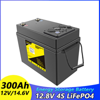 بطارية ليثيوم فوسفات الحديد (LiFePO4) عميقة الدورة بجهد 12 فولت وسعة 300 أمبير ساعة لتخزين الطاقة الشمسية المنزلية وإمدادات الطاقة خارج الشبكة