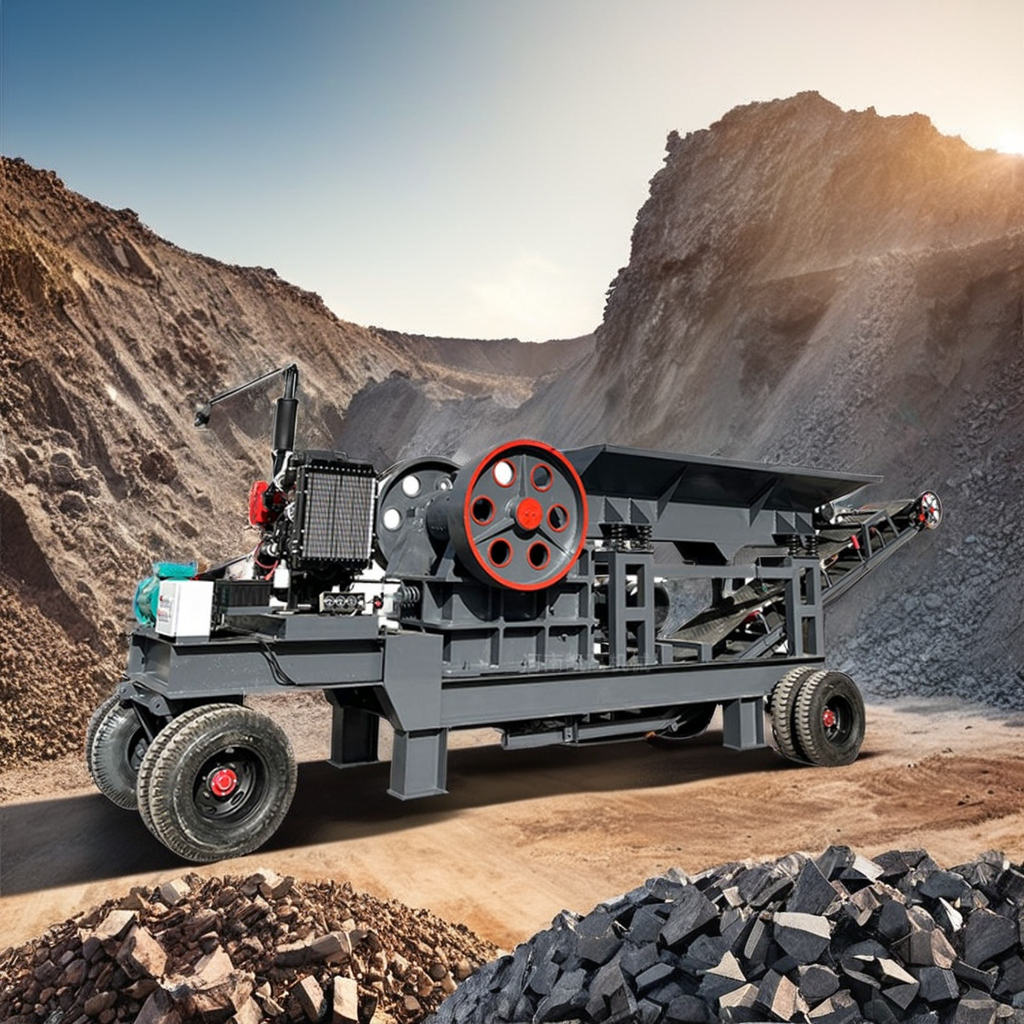 Прямая Продажа с завода, портативная мобильная дробилка PE400x600 с дизельным двигателем, щековая дробилка с вибрационным питателем и ленточный конвейер, щековая дробилка