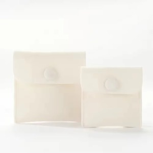PackSecret Customized Luxury Velvet Lock Washable Jewelry Container Flap <b>Envelope</b> Pouch Button Closure for Earrings Bracelet - Product Image 1