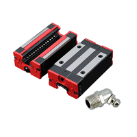 HLTNC 4 piezas 15 mm tipo cuadrado deslizador riel de guía lineal y bloque de rodamiento lineal HGH15CA deslizador CNC piezas pista