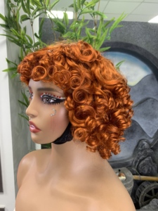 Hot Bán F1818 Bouncy Xoăn Tóc Giả Bang Máy Làm Màu Sắc #350 Cổ Điển Sô Cô La Nâu Trinh Nữ Tóc Lớp Jumbo Bện Tóc - Product Image 3