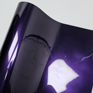 Film d'enveloppe en vinyle violet de minuit métallique liquide brillant de qualité supérieure en PVC PET Film de couleur de changement de voiture auto-adhésif pour moto - Product Image 3