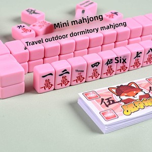 Ensemble de Mahjong moderne <span class=keywords><strong>en</strong></span> mélamine de haute qualité, fabriqué à la main, au design élégant, portable pour la maison, les aventures <span class=keywords><strong>en</strong></span> plein air, les voyages, le <span class=keywords><strong>poker</strong></span> - Product Image 1