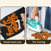 Patch brodé en lettres thermocollantes en gros, patchs brodés personnalisés pour chemises, patchs en lettres chenille thermocollants pour vêtements DIY