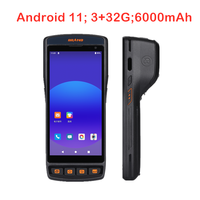 Terminal PDA robuste 6000mAh Appareil portable 4G LTE Ordinateur mobile avec imprimante thermique Disponibilité en stock