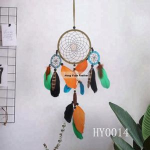 Groothandel Handgemaakte Boho Hangende Veren Dromenvanger Voor Auto Huis Kamer Muur Kunst Decoratie Ornament Geschenk Handwerk Doe-Het - Product Image 3