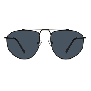 Venta al por mayor de gafas de sol cuadradas de metal unisex nueva lente de gradiente gafas de piloto para hombres mujeres oro marrón único gafas de sol de moda - Product Image 2