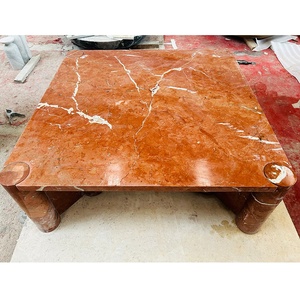 Mesa <span class=keywords><strong>de</strong></span> Centro Cuadrada <span class=keywords><strong>de</strong></span> Mármol Rojo <span class=keywords><strong>Alicante</strong></span> Natural, Mesa Auxiliar <span class=keywords><strong>de</strong></span> Mármol, Muebles <span class=keywords><strong>de</strong></span> Mármol - Product Image 5