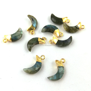 Diminuto azul Flash labradorita Media Luna Media luna dijes colgantes - Product Image 3