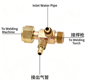 Argon-Lichtbogen-TIG-Schweißbrenner Gas-Kühlungs-zu-Wasserkühlungs-Adapter, M16 Kupfer-<span class=keywords><strong>Kenbi</strong></span>-Verbindung Schweißbrenner-Reparaturzubehör - Product Image 2