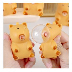 Los Más Vendidos: Paquete de Juguetes Sensoriales Antiestrés de Capibara, Mochi Elástico, Taba Transparente, Colección de Juguetes Blandos, Los Mejores Juguetes para Apretar - Product Image 1