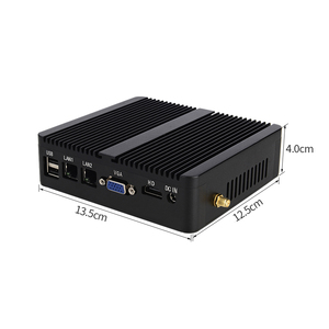 Mini <span class=keywords><strong>PC</strong></span> Industrial Sin Ventilador Intel N2830, Doble LAN, Carcasa Metálica, Mini <span class=keywords><strong>Servidor</strong></span> Integrado para Automatización OEM ODM - Product Image 4