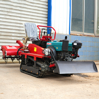 Mini motoculteur à chenilles 50 CV multifonctionnel avec pompe, livraison gratuite, en promotion