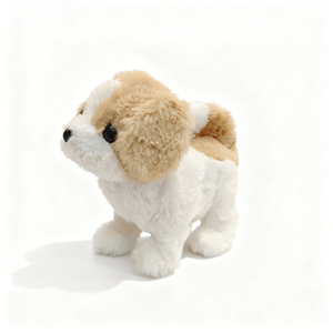 Chó Con điện màu trắng và màu vàng-Con Chó sang trọng bò, đi bộ, sủa và vẫy đuôi - Product Image 4