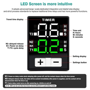 Buyweek Nouveau Relais Temporisé à Affichage Numérique 0.1S-99H AC220V, Contrôle de Cycle de Temps, Retardateur 8 Broches DC24V, Communication et Réseau Basiques - Product Image 2