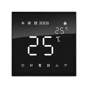 Climatiseur Modbus haute qualité économie d'énergie Thermostat Modbus panneau d'interrupteur numérique pour maison intelligente