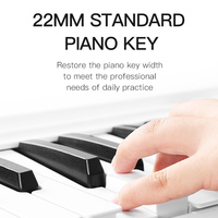 Piano Digital Plegable Bora BX09, 88 Teclas, con Función MIDI, Piano Electrónico Ligero, Gran Venta