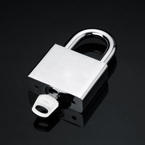 ウェアハウスの屋外多目的南京錠に適した、マーキングのないスチールカラーの合金スチール製南京錠 - Product Image 4