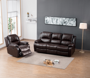 चमड़े के सोफे सेट 8 बिंदु मालिश झुकनेवाला कुर्सी गुना टेबल सेट अनुभागीय सोफे - Product Image 3