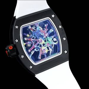 Nouvelle montre blanche de haute qualité, populaire, très vendue, design mécanique, art graffiti - Product Image 6