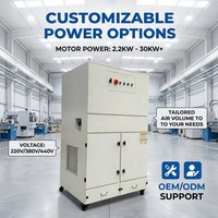 Collecteur de poussière à cartouche à jet pulsé 7,5 kW 220 V 230 V 10000 m³/h Plug and Play pour l'extraction de poussière en usine à l'étranger