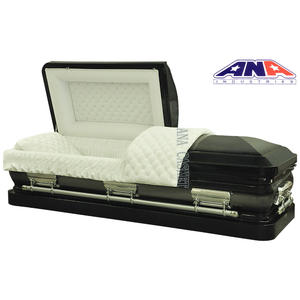 <span class=keywords><strong>ANA</strong></span> Fabriqué en Chine Prix d'usine Style américain 18ga Cercueil en métal funéraire intérieur en acier <span class=keywords><strong>rouge</strong></span> - Product Image 3