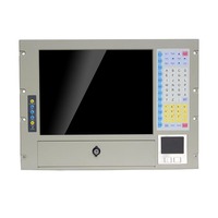 Stations de travail industrielles 8U montées en rack de 19 pouces Châssis de serveur 8U Ordinateur Écran tactile résistif à 5 fils (en option) Stock disponible