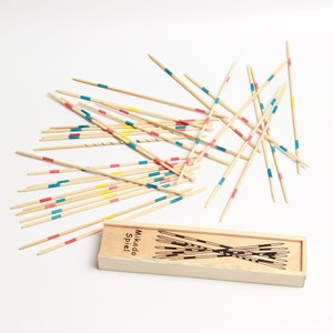 Intelligente bambino educativo in legno <span class=keywords><strong>Spiel</strong></span> Pick stick Set tradizionale Mikado gioco Box per età 5-7 Logo personalizzabile fatto di bambù - Product Image 5
