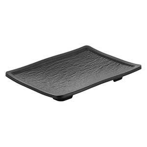 <b>Melamine</b> black rectangular <b>plate</b>, Chaoshan beef hot pot <b>plate</b>, side dish <b>plate</b>, Japanese barbecue <b>plate</b>, commercial imitation - Product Image 5