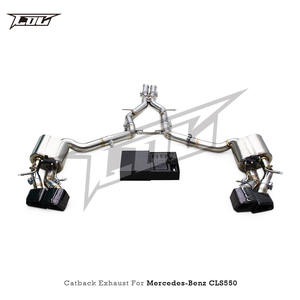 Système d'échappement Catback Boska pour Mercedes-Benz CLS550 V8 4.7L 2010-2016, échappement sport en acier inoxydable avec silencieux Valvetronic - Product Image 4