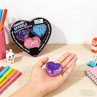 Juguete Antiestrés de Silicona para el Día de San Valentín, Corazones Brillantes, Edición Limitada, Mini Juguete de Rebote Lento